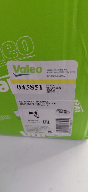 VALEO Scheinwerfer 043851
