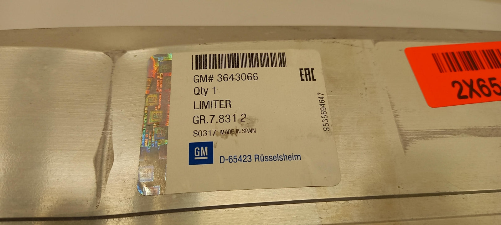 Original OE OPEL Stoßstangen Träger 3643066