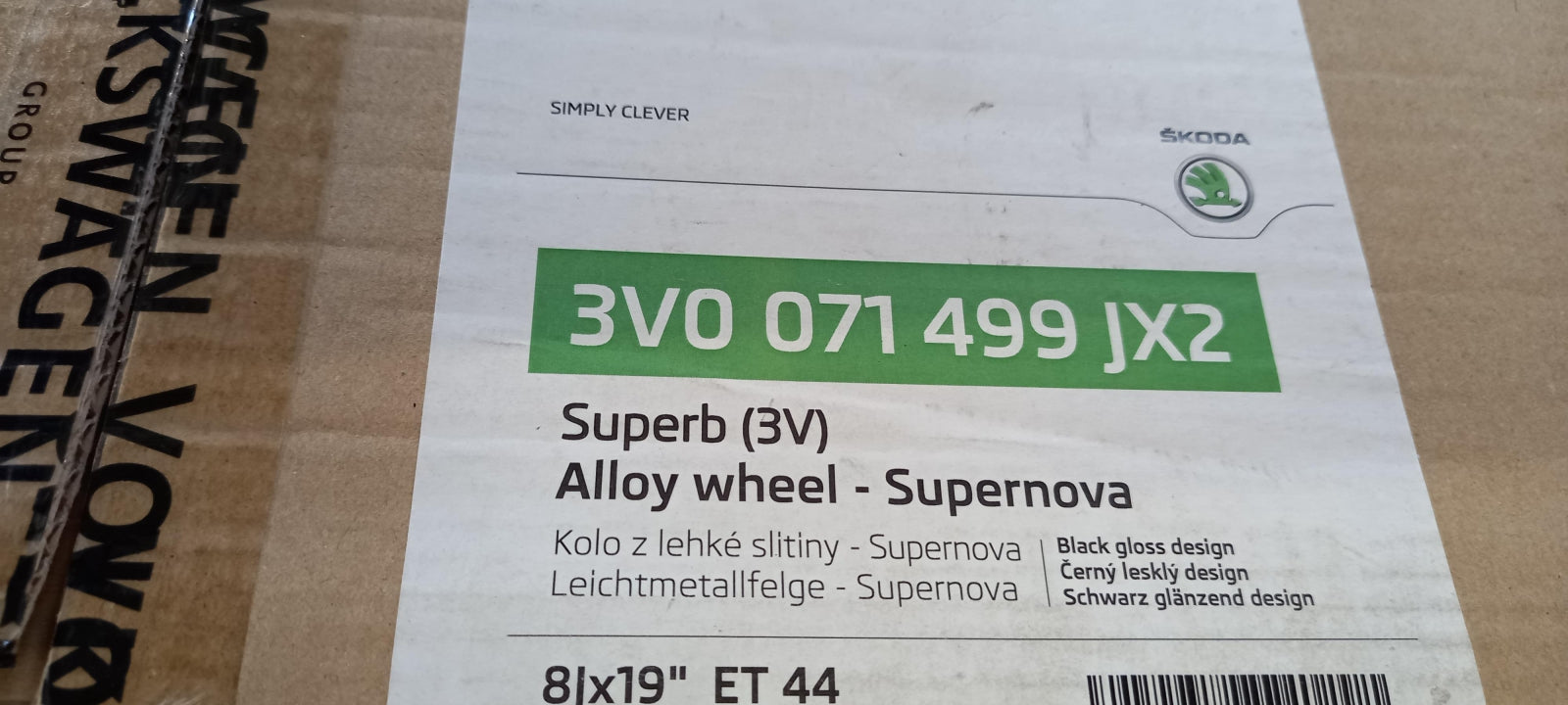 Original OE Volkswagen Felge 3V0071499JX2