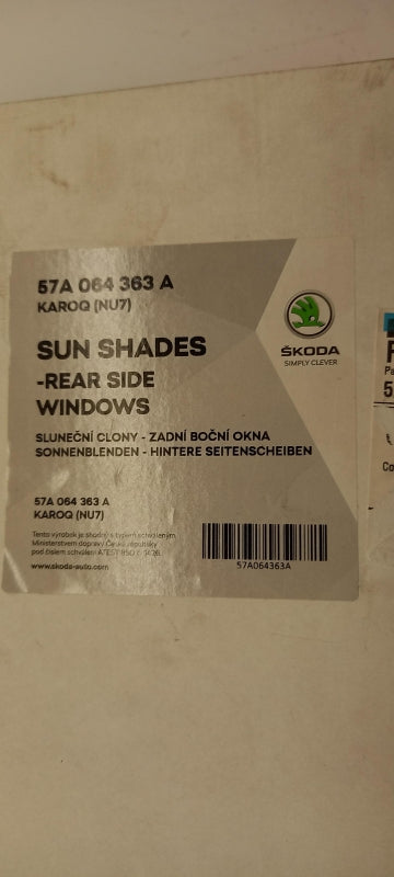Original OE Volkswagen Sonnenschutz 57A064363A