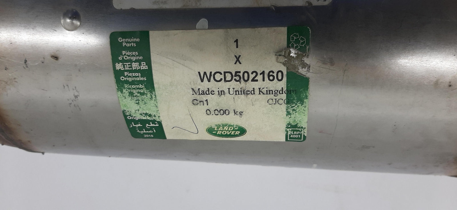 Original OE LAND ROVER Abgasanlage Schalldämpfer WCD502160