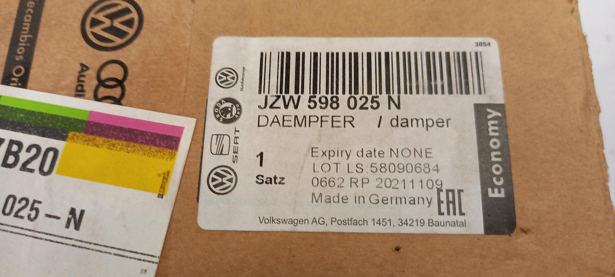 Original VW Passat Stoßdämpfersatz hinten JZW598025N