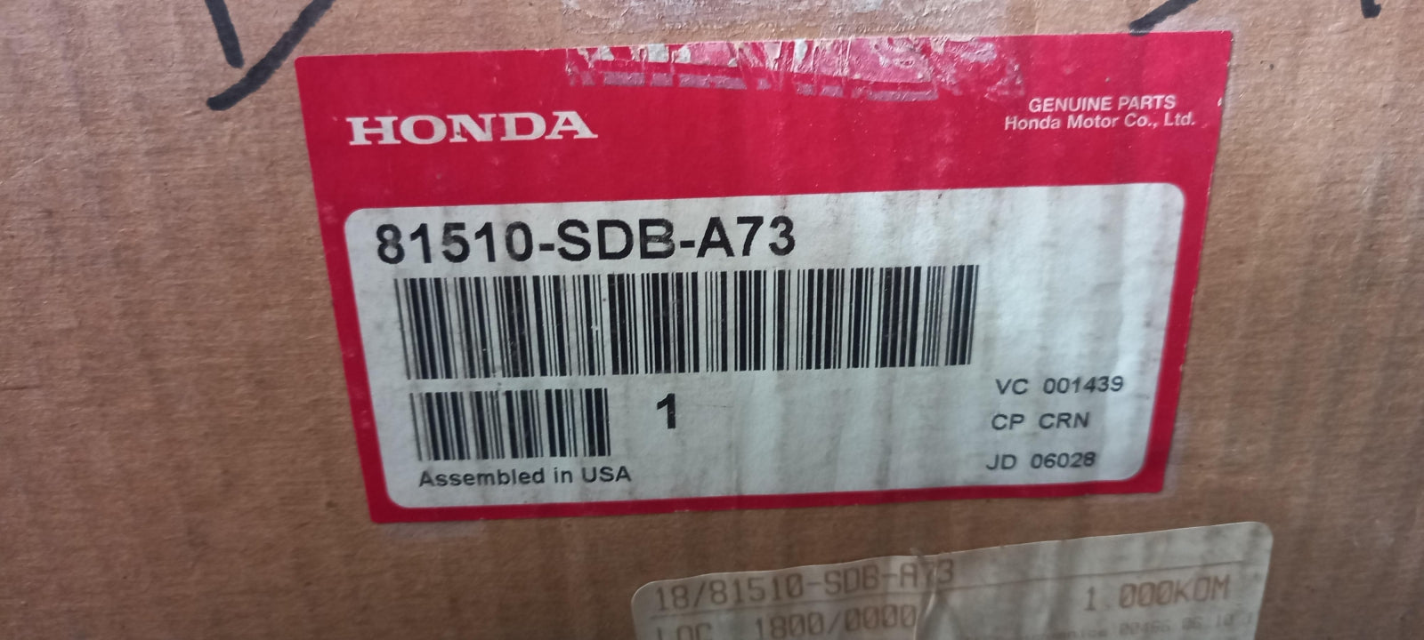 Original OE HONDA Rahmen 81510SDBA73