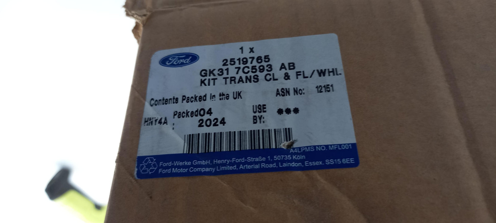 Original OE FORD Kupplungssatz Mit Schwungrad 2519765