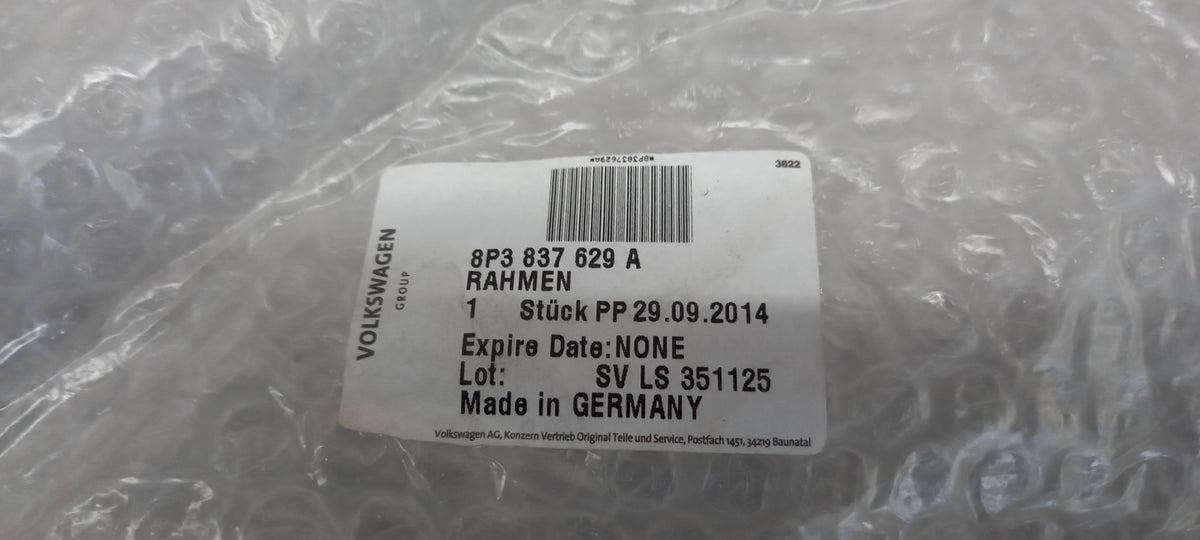 Original AUDI A3 8P 2-türer Fensterführung vorn links 8P3837629A