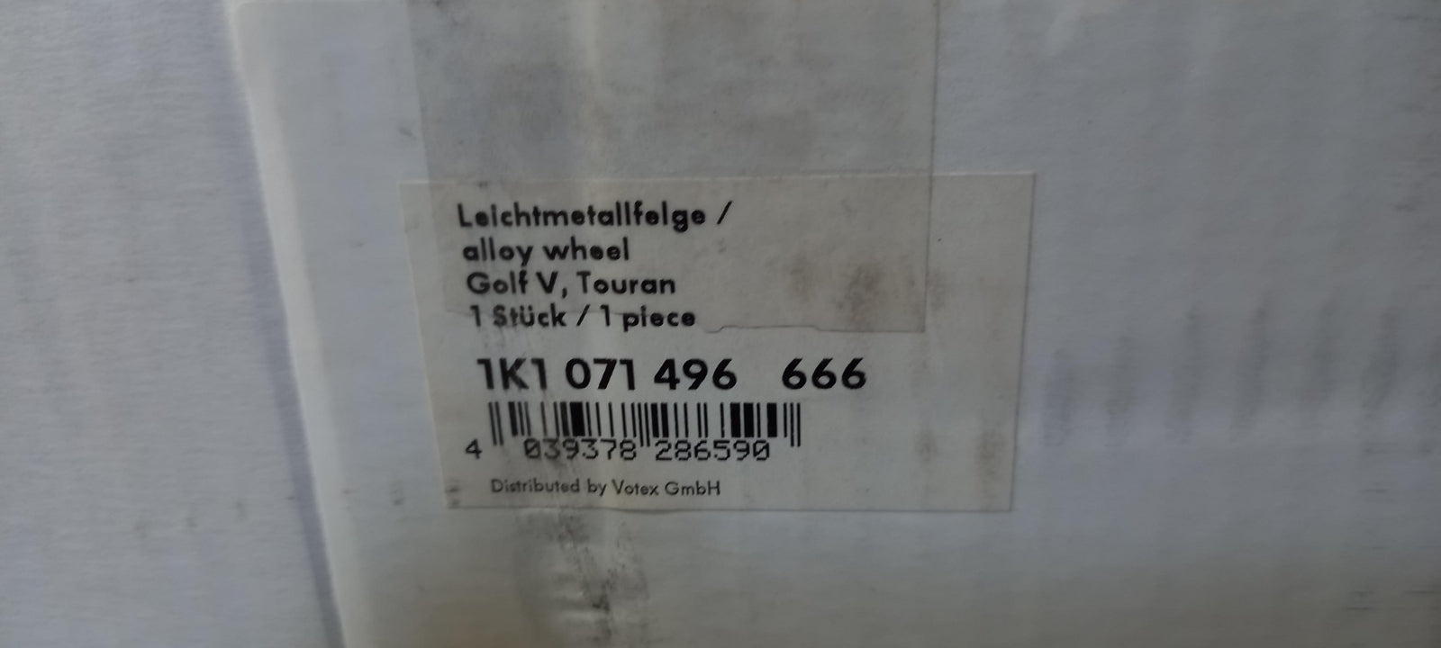 Original OE Volkswagen Felge 1K1071496666