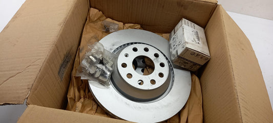 Original OE Volkswagen Bremsensatz 2 Bremsscheiben + 4 Bremsbeläge JZW698601AQ