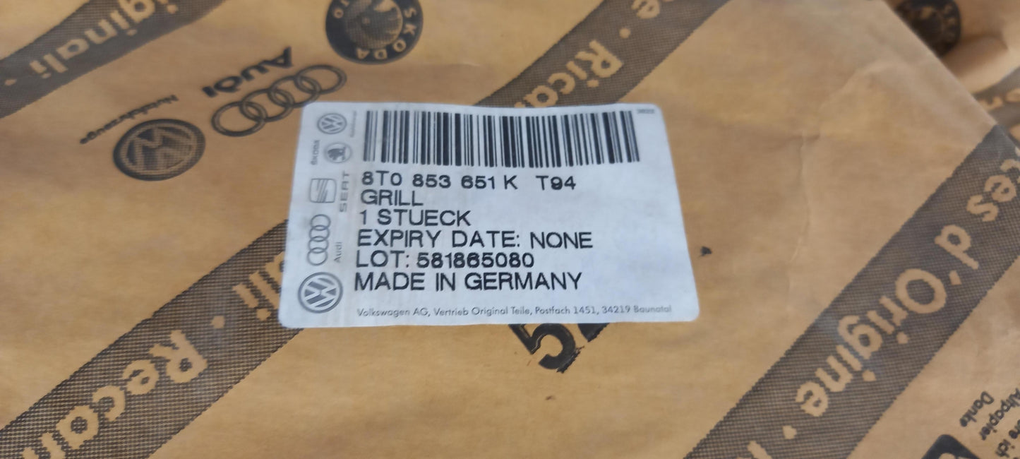 Original OE Volkswagen Kühlergitter 8T0853651KT94