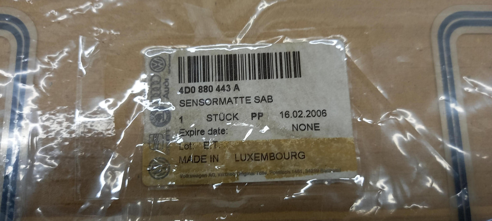 Original OE Volkswagen Sitzbelegung Schalter 4D0880443A