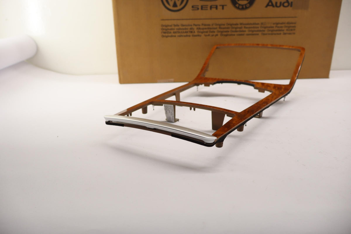Original AUDI A8/S8 (4E) Mittelkonsole Blende vavona (braun) 4E0863916E5TQ