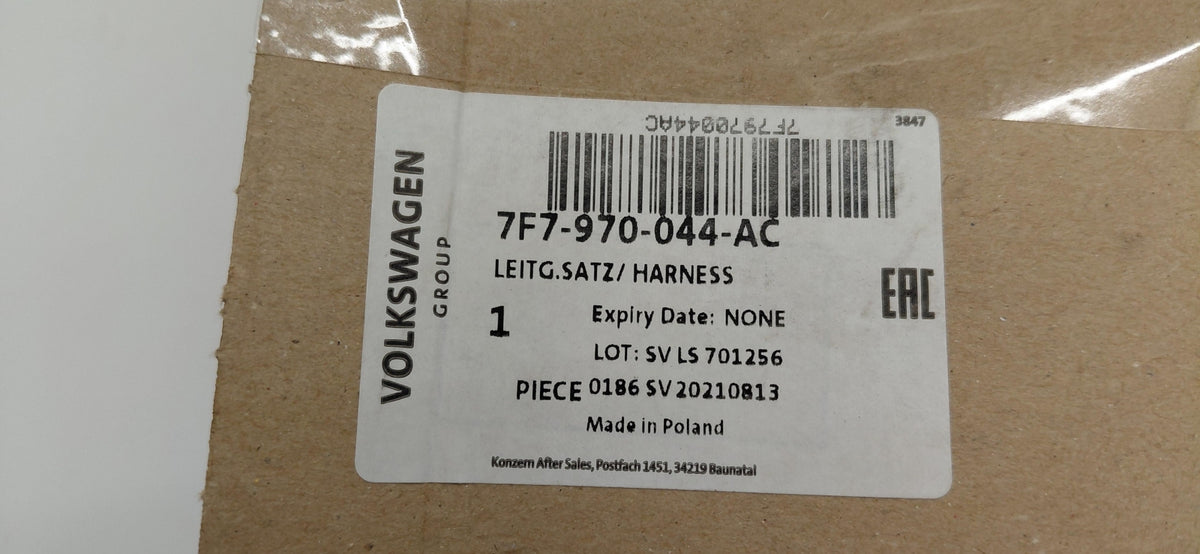 Original OE Volkswagen Kabelbaum 7F7970044AC
