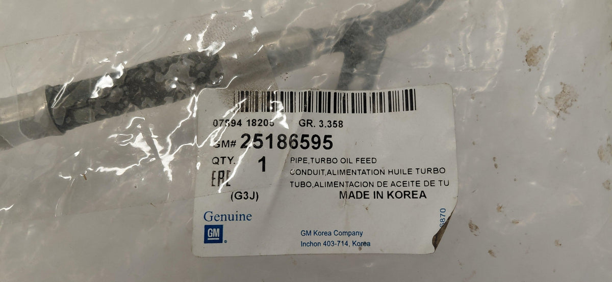 Original OE OPEL Turbolader Ölleitung 25186595