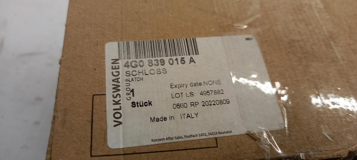 Original OE Volkswagen Türschloss 4G0839015A
