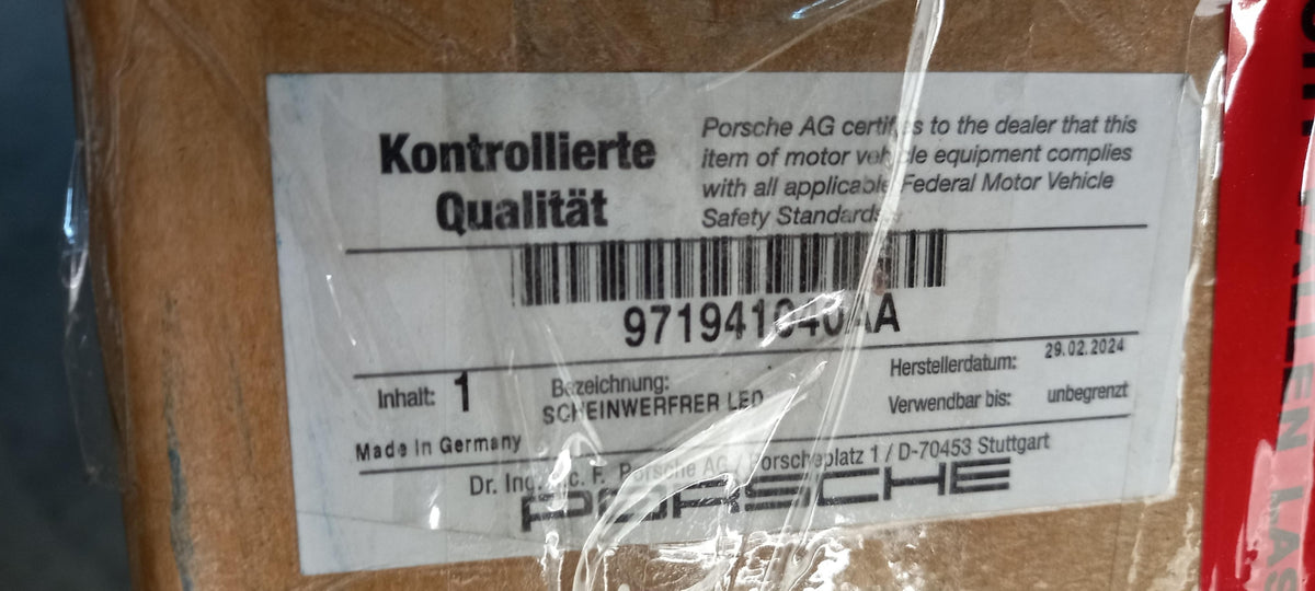 Original OE PORSCHE Scheinwerfer 971941040AA