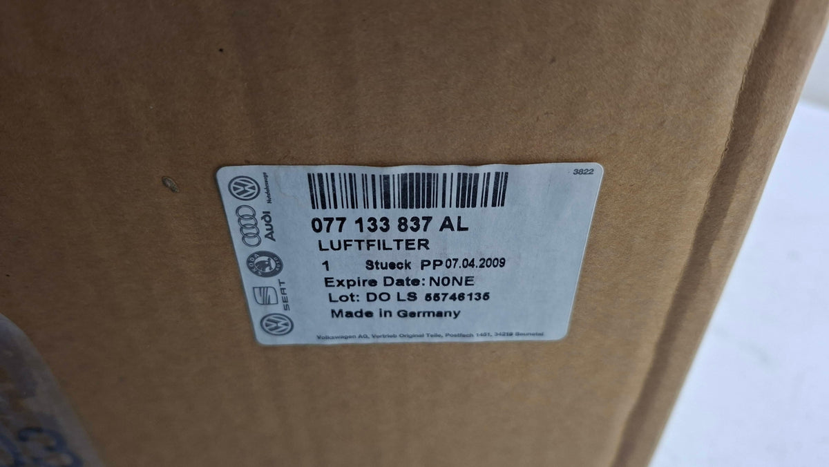 Original OE Volkswagen Luftfilter 077133837AL
