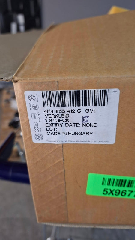 Original OE Volkswagen Mittelkonsole Teil 4H4863412CGV1