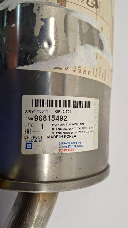 Original OE OPEL Abgasanlage Schalldämpfer 96815492