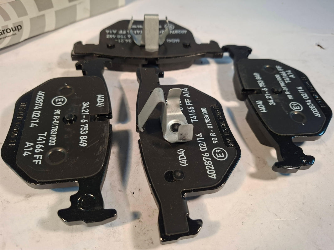 Original BMW 7er E65 E66 Bremsbeläge asbestfrei hinten 34216761285