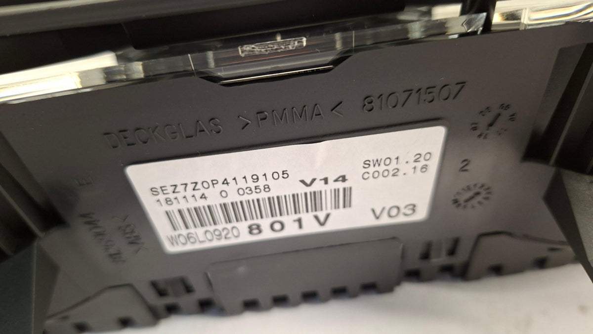 Original OE Volkswagen Kombiinstrument 6L0920801X00R
