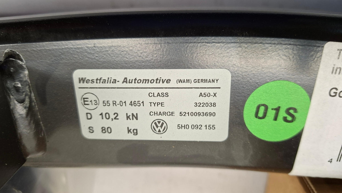 Original OE Volkswagen Anhängerkupplung 5H0092150B
