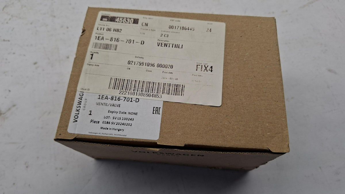 Original OE Volkswagen Magnetventil 1EA816701D