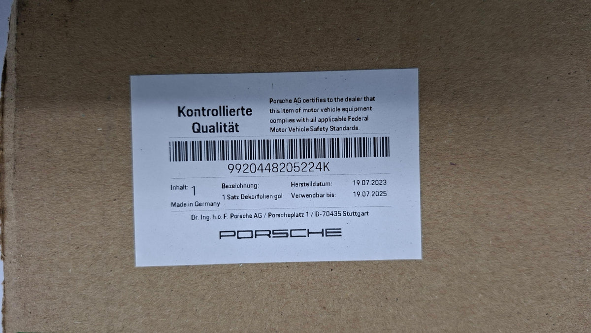 Original OE PORSCHE Dekoratives Verkleidungsset 9920448205224K