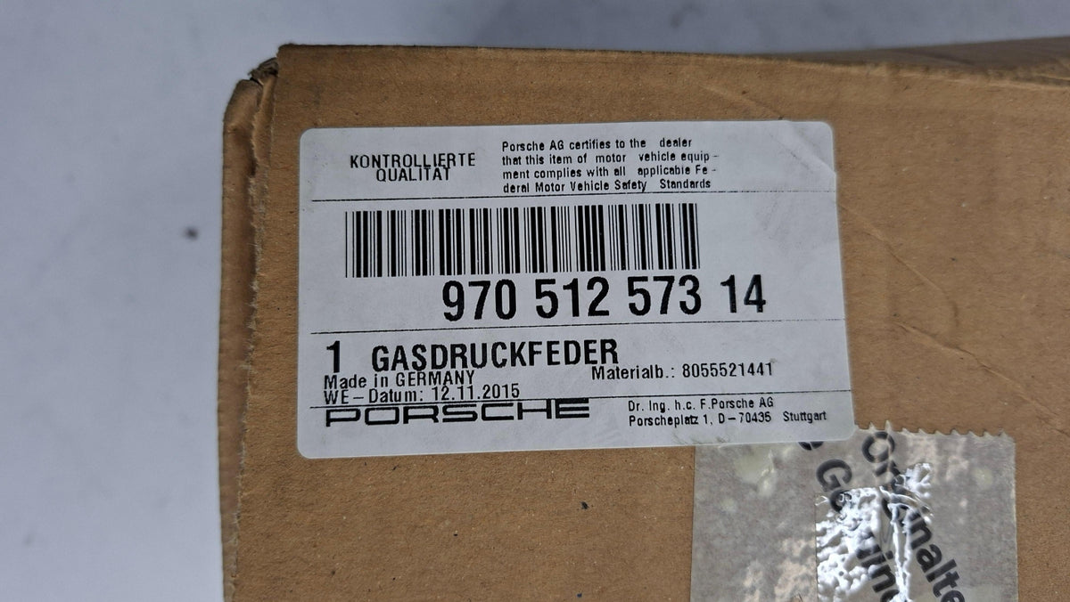 Original OE PORSCHE Heckklappendämpfer 97051257314