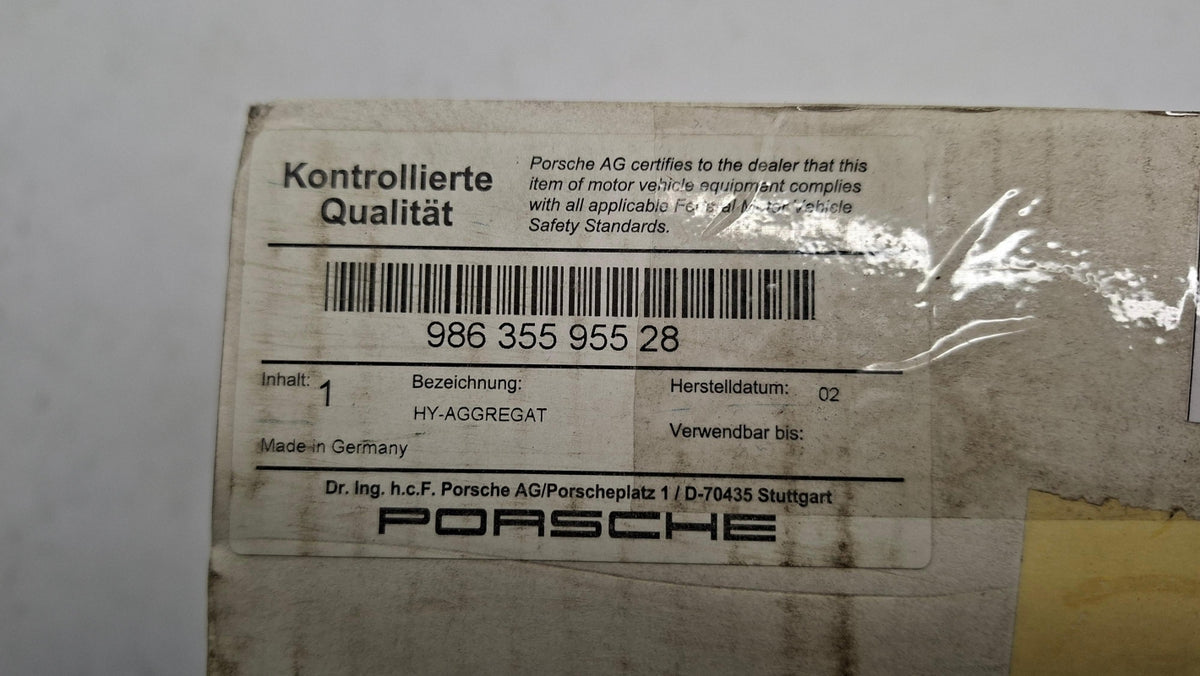 Original OE PORSCHE Bremsanlage Hydraulikaggregat 98635595528