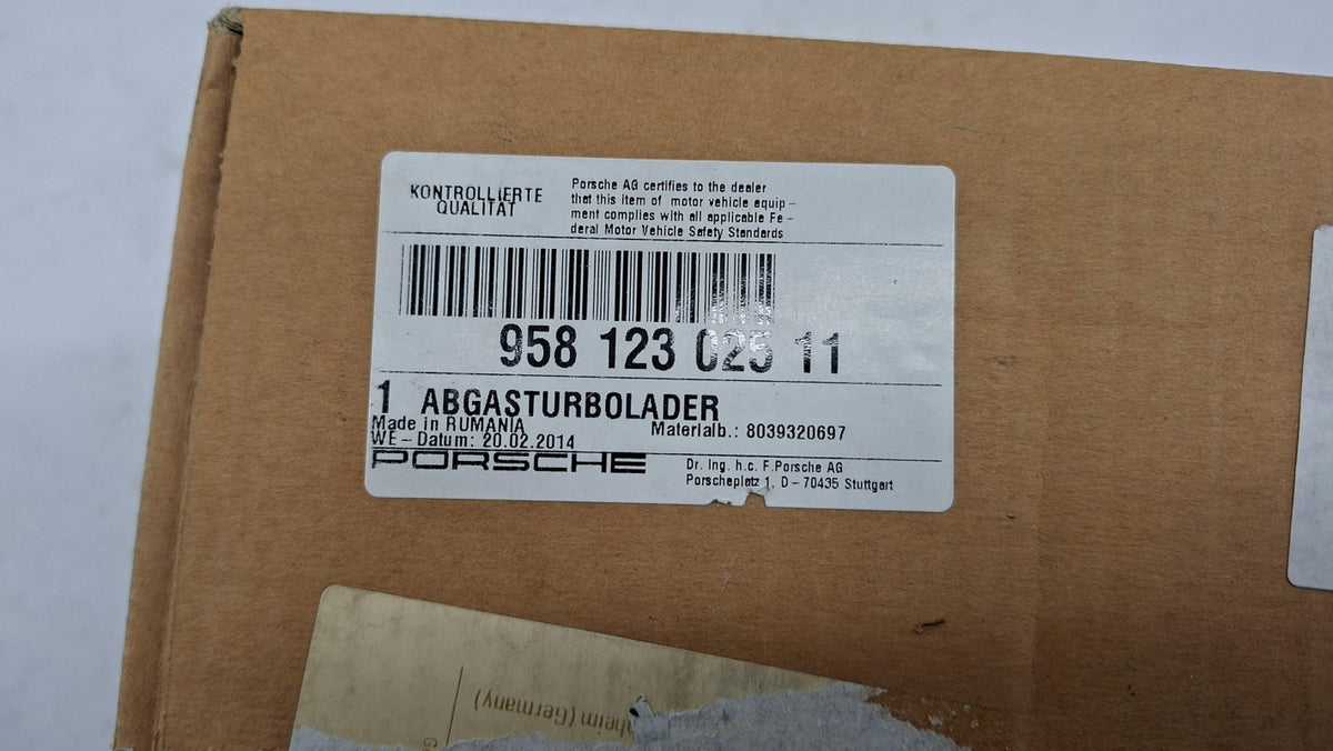 Original OE PORSCHE Turbolader 95812302511
