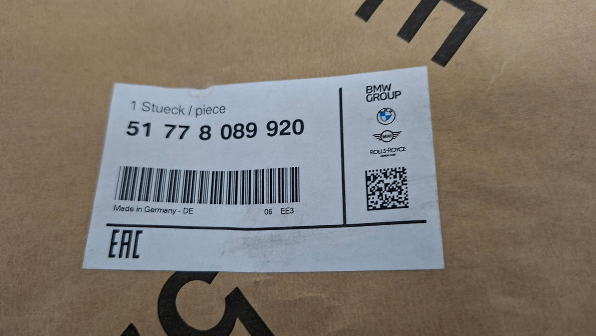 Original OE BMW Kotflügel Zierleiste 51778089920