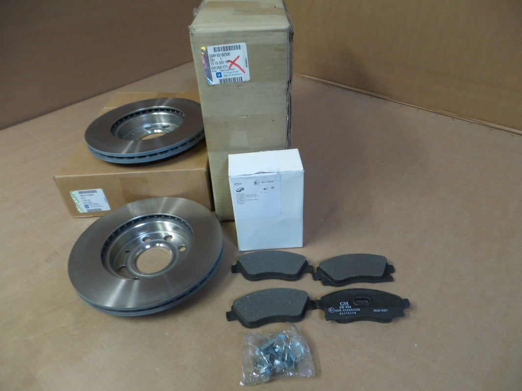 Original OPEL Corsa-C Bremsensatz (2 Bremsscheiben+4 Bremsbeläge) vorne 93182590