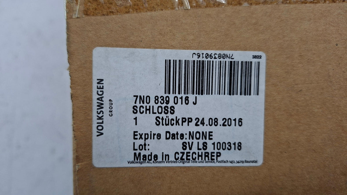 Original OE Volkswagen Türschloss 7N0839016J