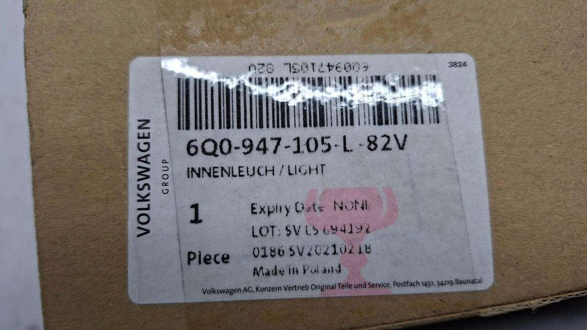 Original OE Volkswagen Innenleuchte 6Q0947105L82V