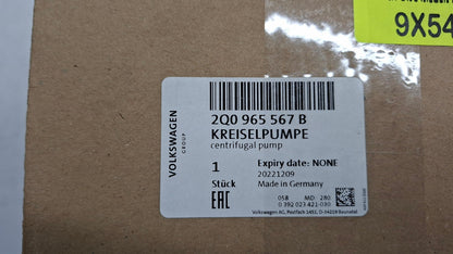 Original OE Volkswagen Zusätzliche Wasserpumpe 2Q0965567B
