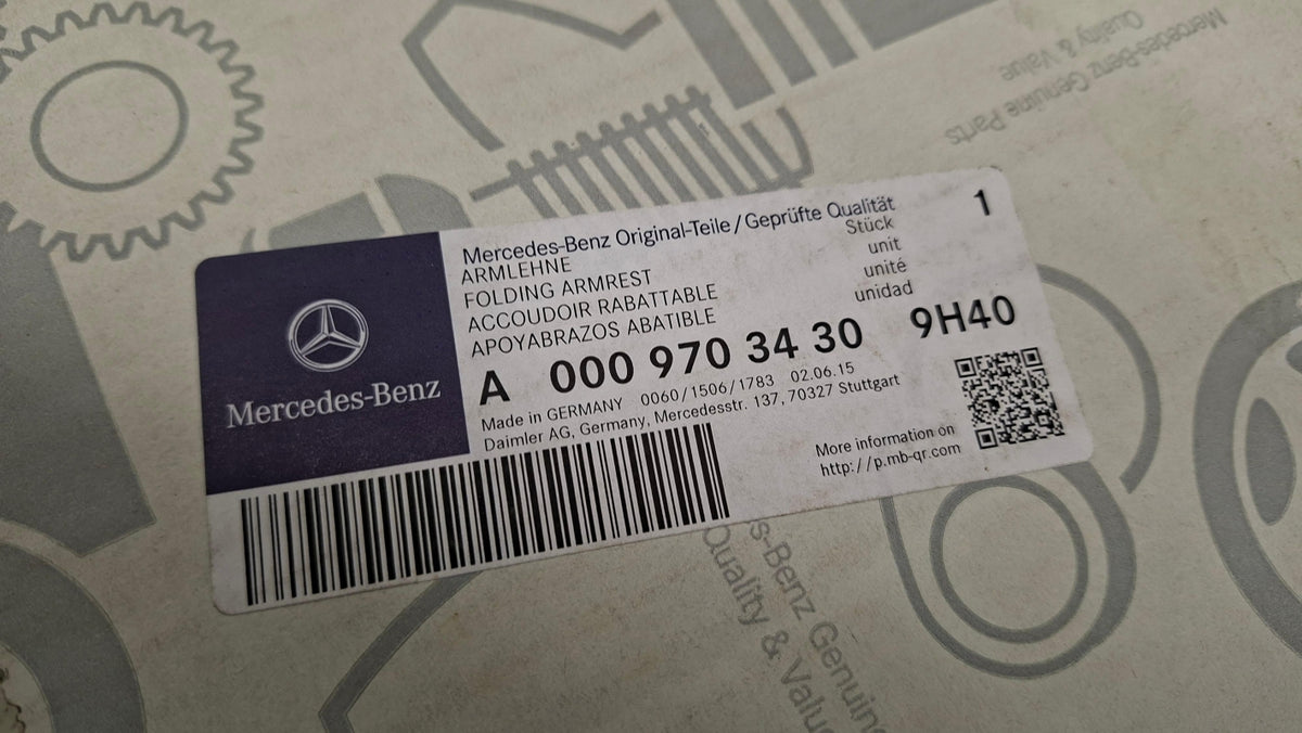 Original OE MERCEDES-BENZ Armlehne A00097034309H40