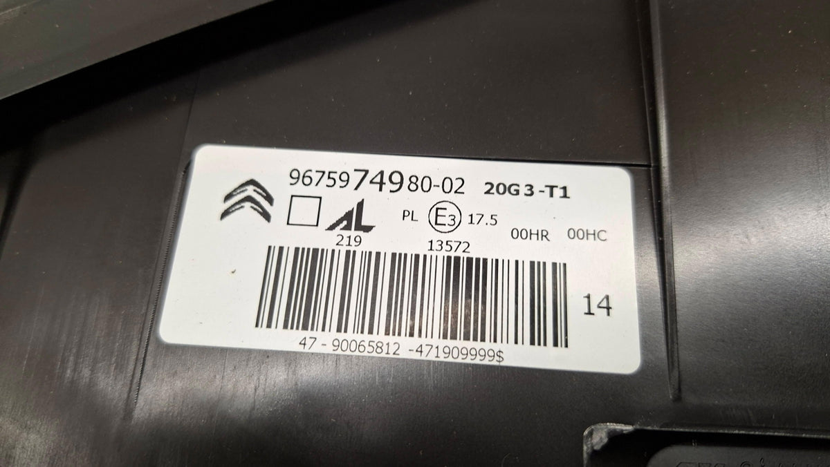 Original OE Peugeot Scheinwerfer 9675974980