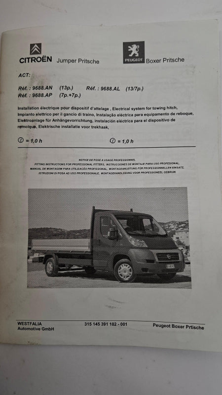 Original OE Peugeot Anhängerkupplung Elektrosatz 9688AN