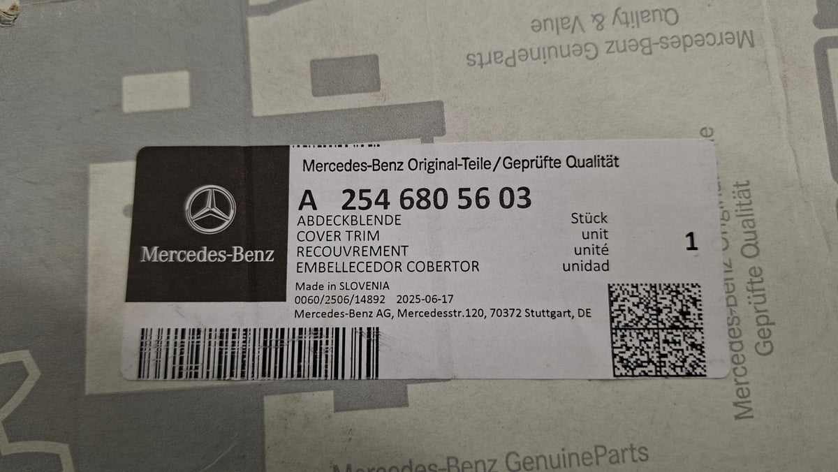 Original OE MERCEDES-BENZ Mittelkonsole Teil A2546805603