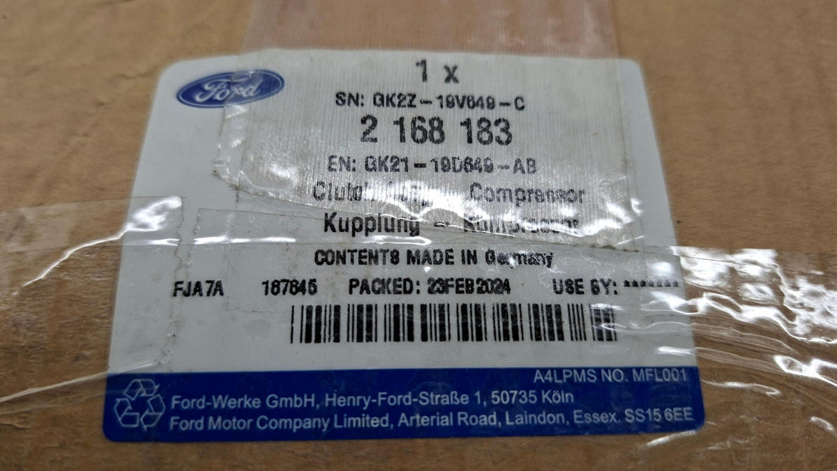 Original OE FORD Klimakompressor Magnetkupplung 2168183