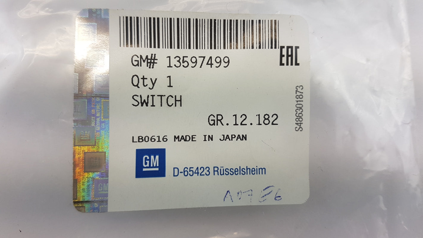 Original OPEL Insignia A '08-'17 Heckklappe Freigabe Griff 13597499