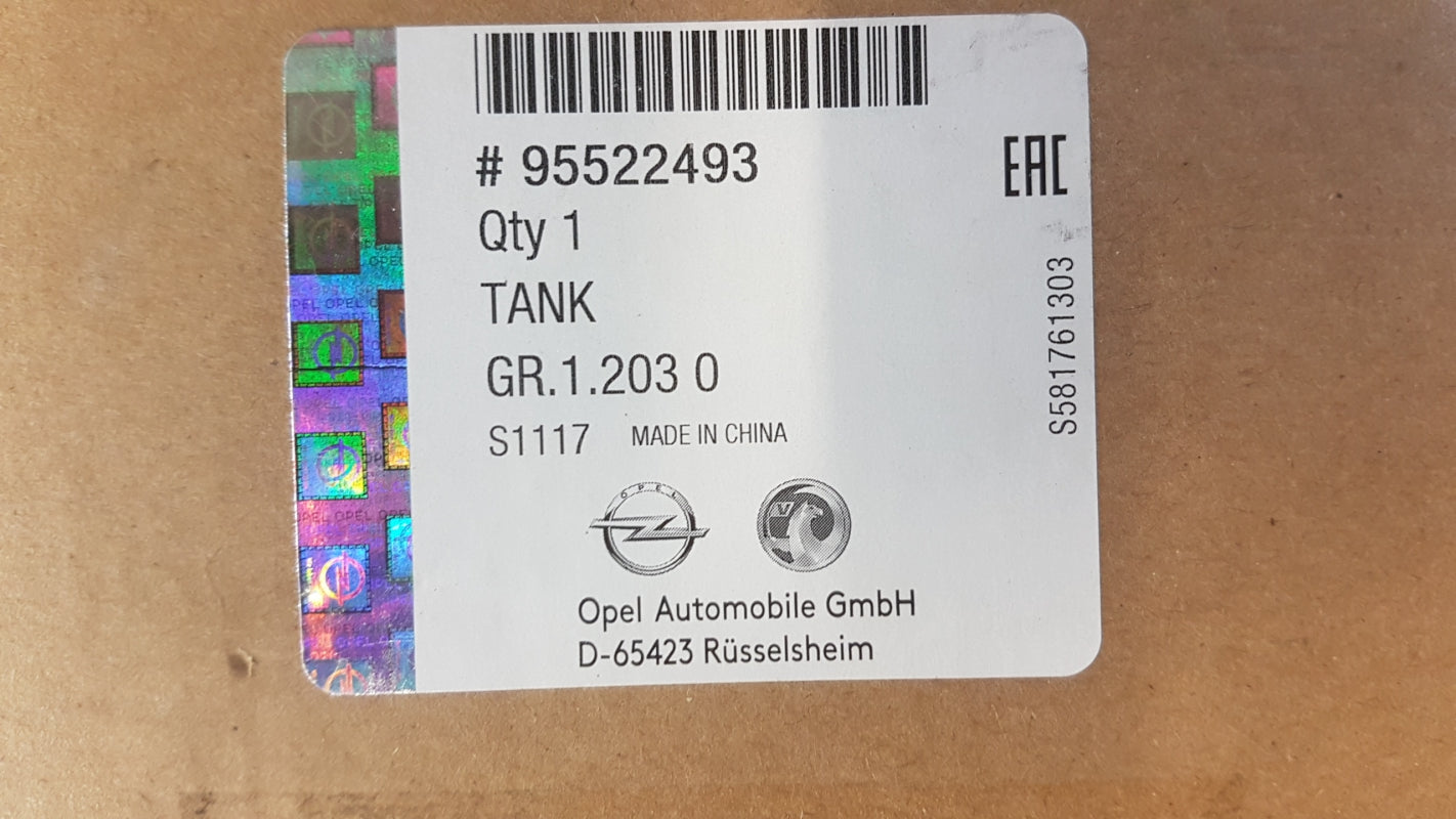 Original OPEL Signum Vectra C -2008 Kühlmittelbehälter 95522493