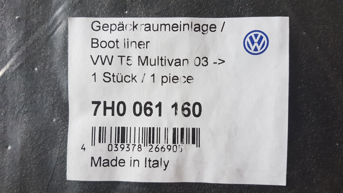 Original VW Transporter T5 Kofferraumeinlage Schaumstoff-Unterlage 7H0061160