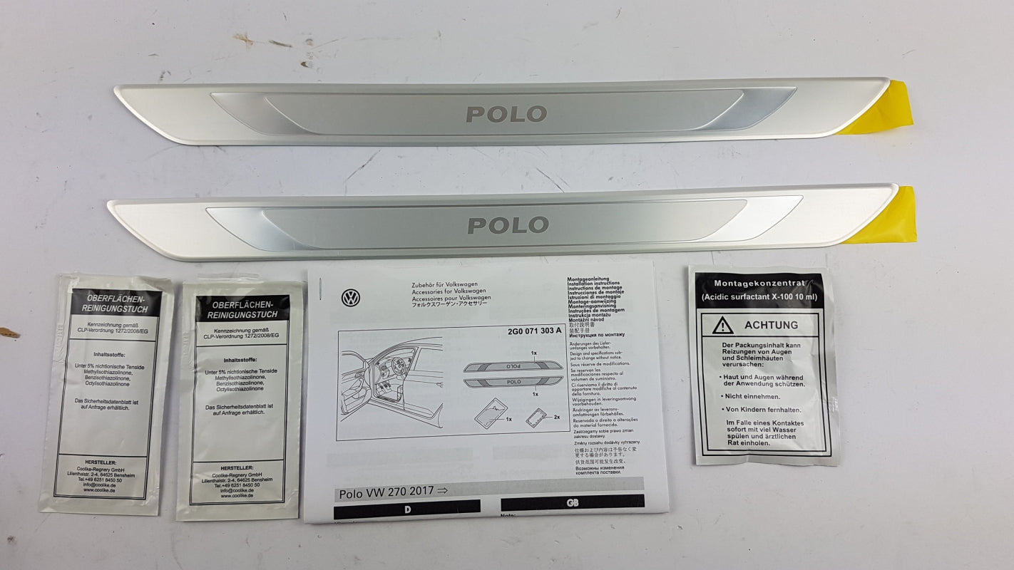 Original VW Polo VI (2G) ab 2017 Einstiegsleisten Aluminium Vorne 2G0071303A