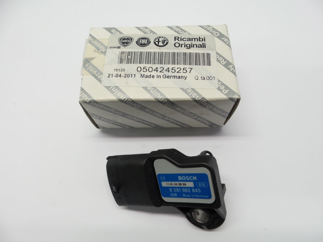 Original FIAT Nuovo Ducato 2J 4X '06-'14 boost pressure sensor 504245257 