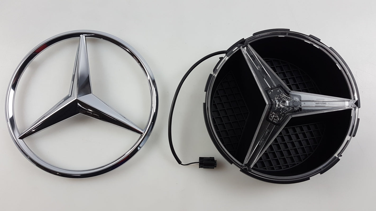 Original MERCEDES-BENZ GLE C292 GLC C253 Emblem beleuchtet vorne A1668177400
