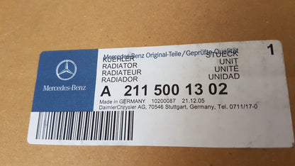 Original MERCEDES-BENZ CLS-klasse C219 E-klasse W211 Wasserkühler A2115001302