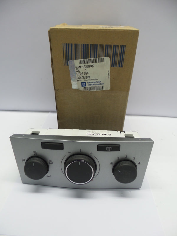 Original OPEL Astra-H Zafira-B Klimabedienteil Schalter mattes chrom 13269407