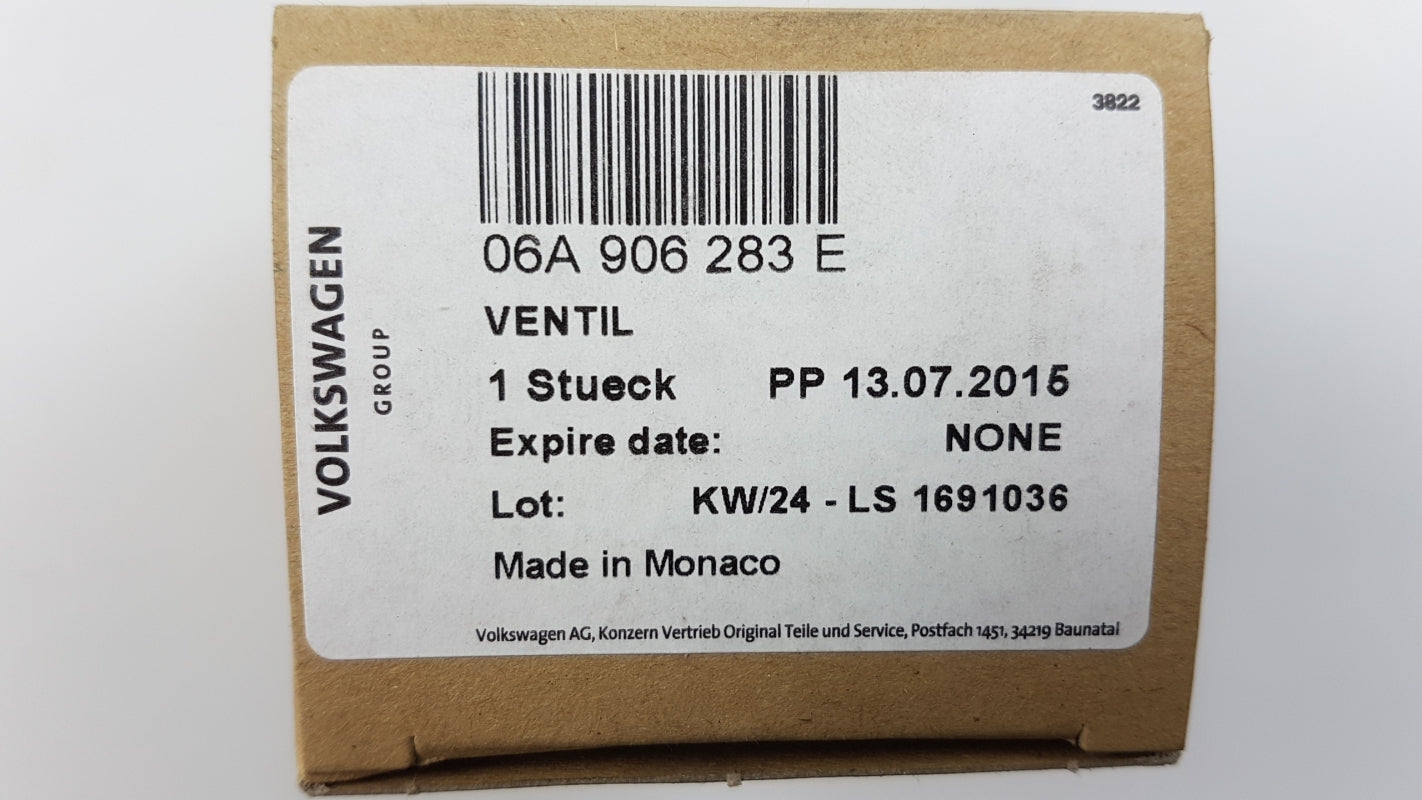 Original AUDI A4 VW Beetle Polo SKODA Octavia 1.8 Benzin Magnetventil 06A906283E
