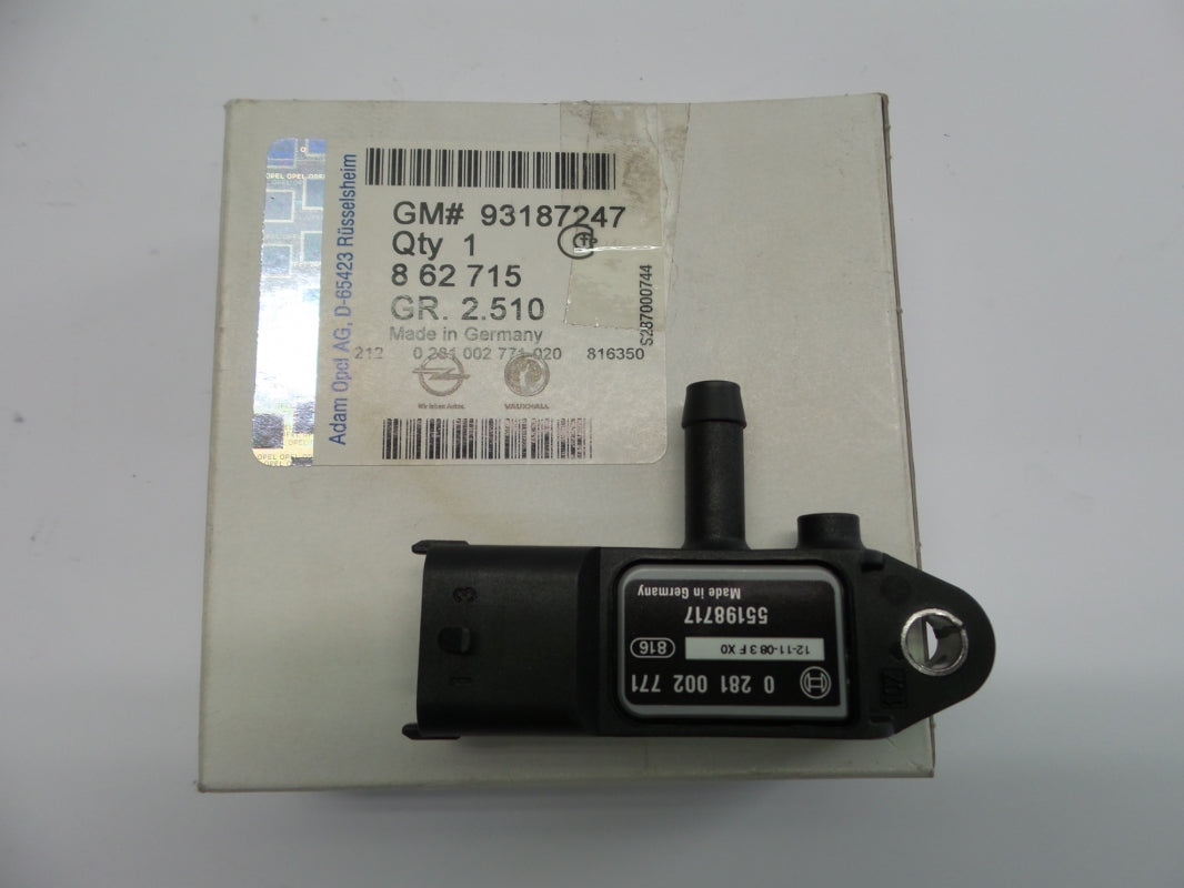 Original OPEL Astra-H Corsa-D Signum Zafira-B 1.9CDTi Abgasdruck Sensor 93187247