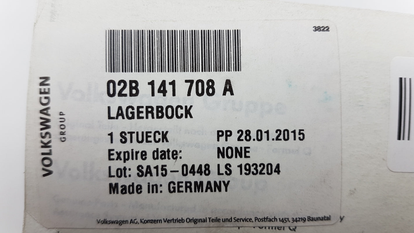 Original OE Volkswagen Halter 02B141708A